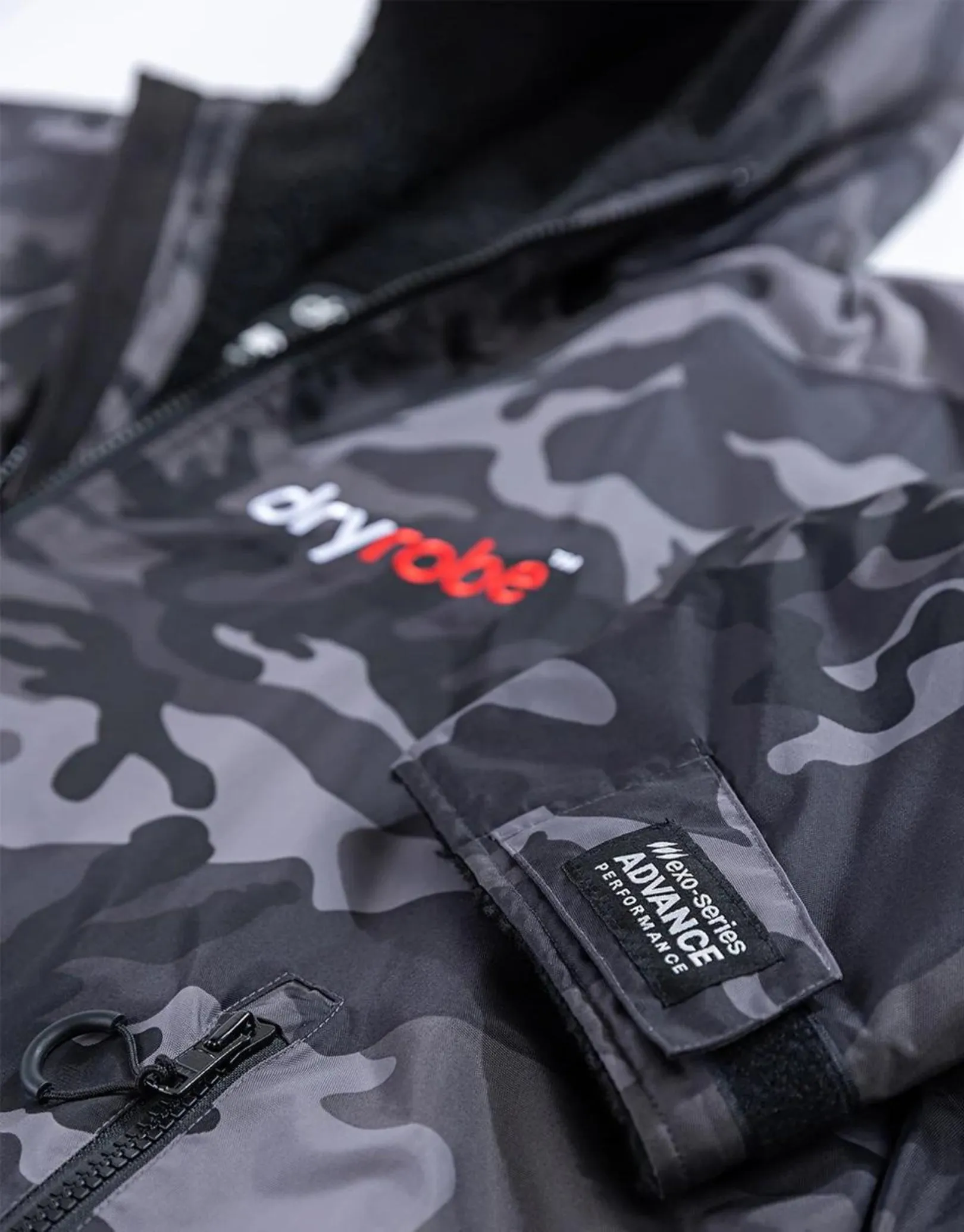 Advance Long Sleeve Adult Robe - Black Camouflage