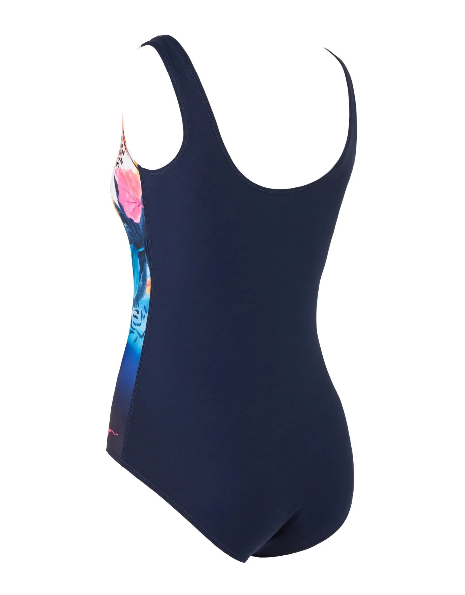Biarritz Scoopback Swimsuit - Navy/Multi
