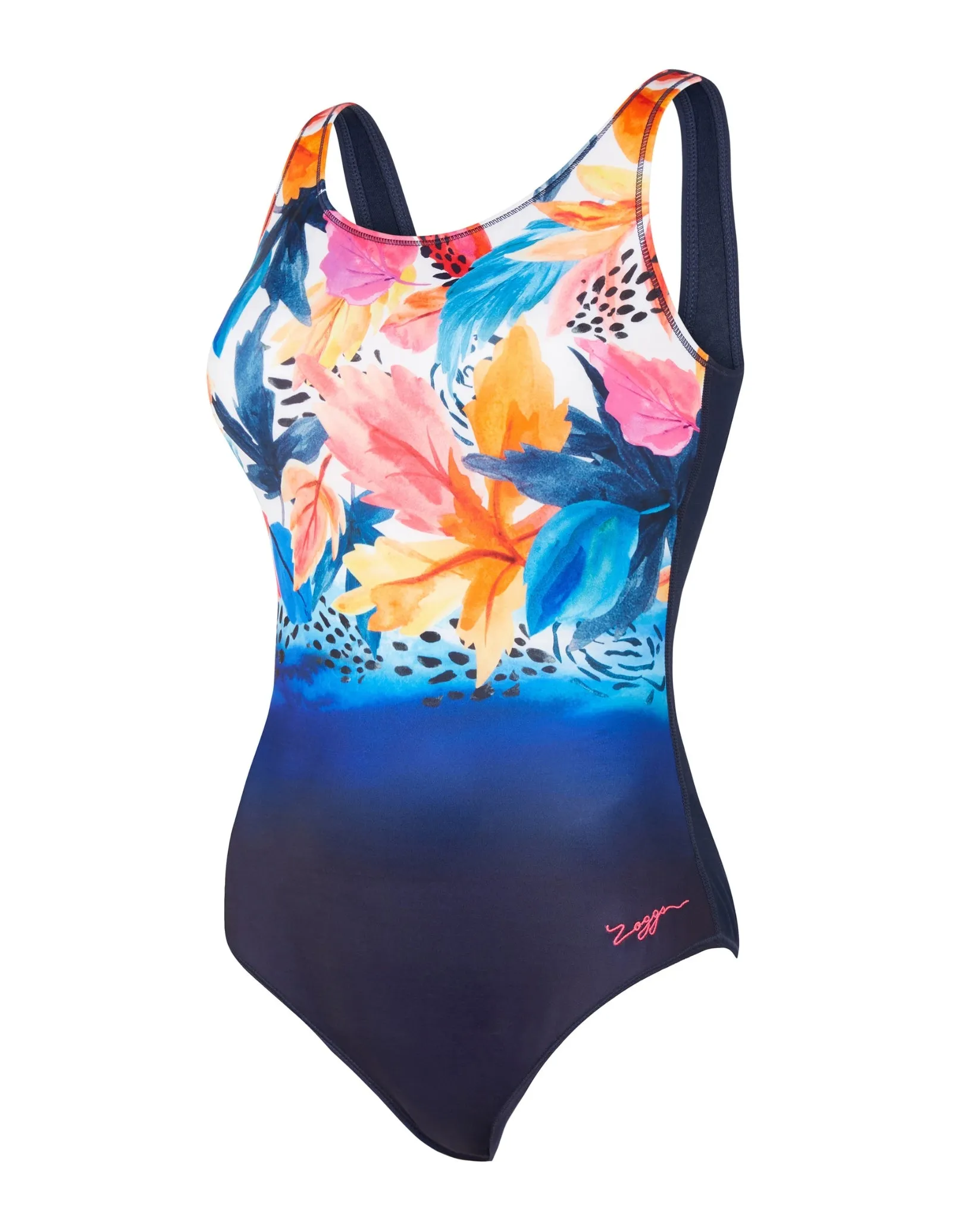 Biarritz Scoopback Swimsuit - Navy/Multi