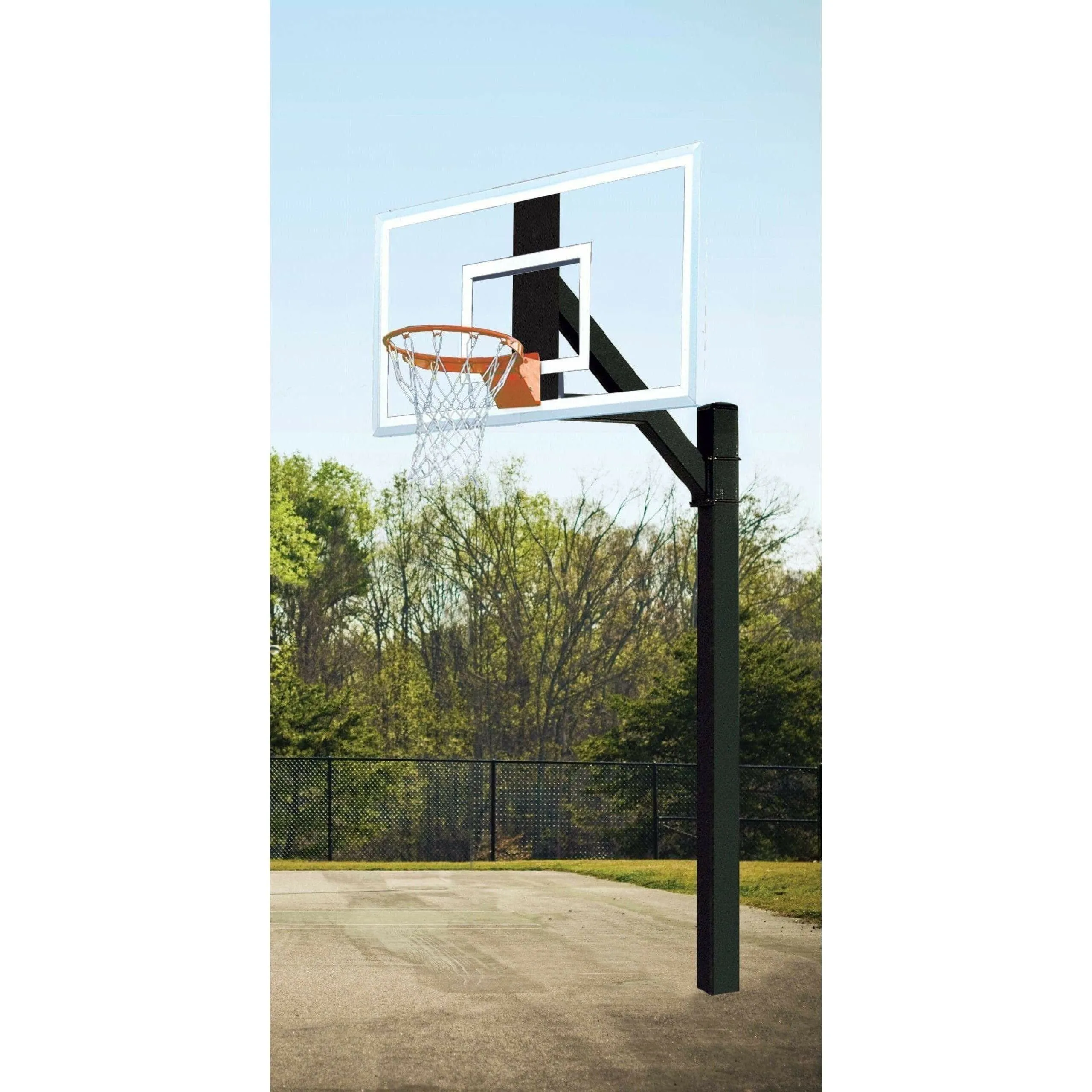Bison 36 x 60 Ultimate Jr. Polycarbonate Fixed Height Basketball Hoop PR18