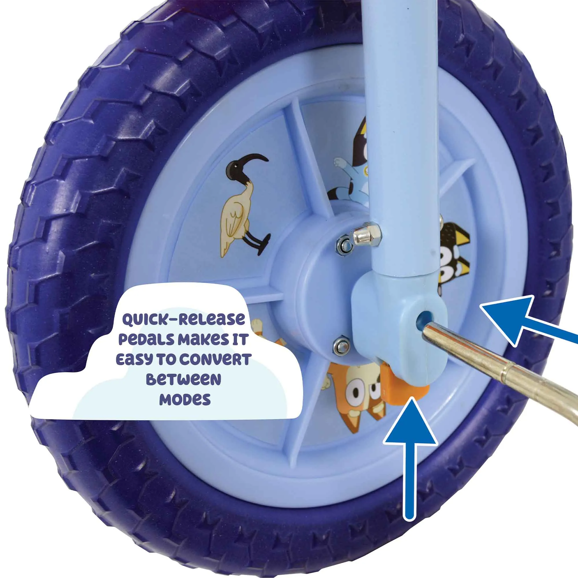 Bluey 2-in-1 10" Wheel Size Training Bike