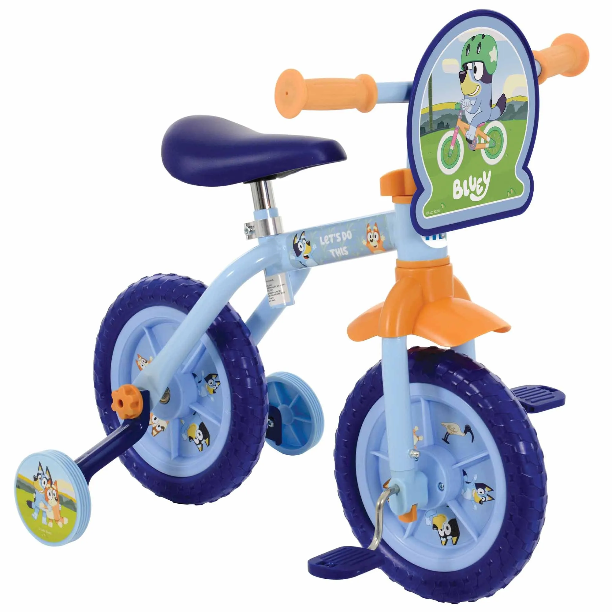 Bluey 2-in-1 10" Wheel Size Training Bike