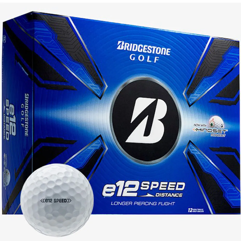 Bridgestone e12 Speed Golf Balls - White - 12 Pack