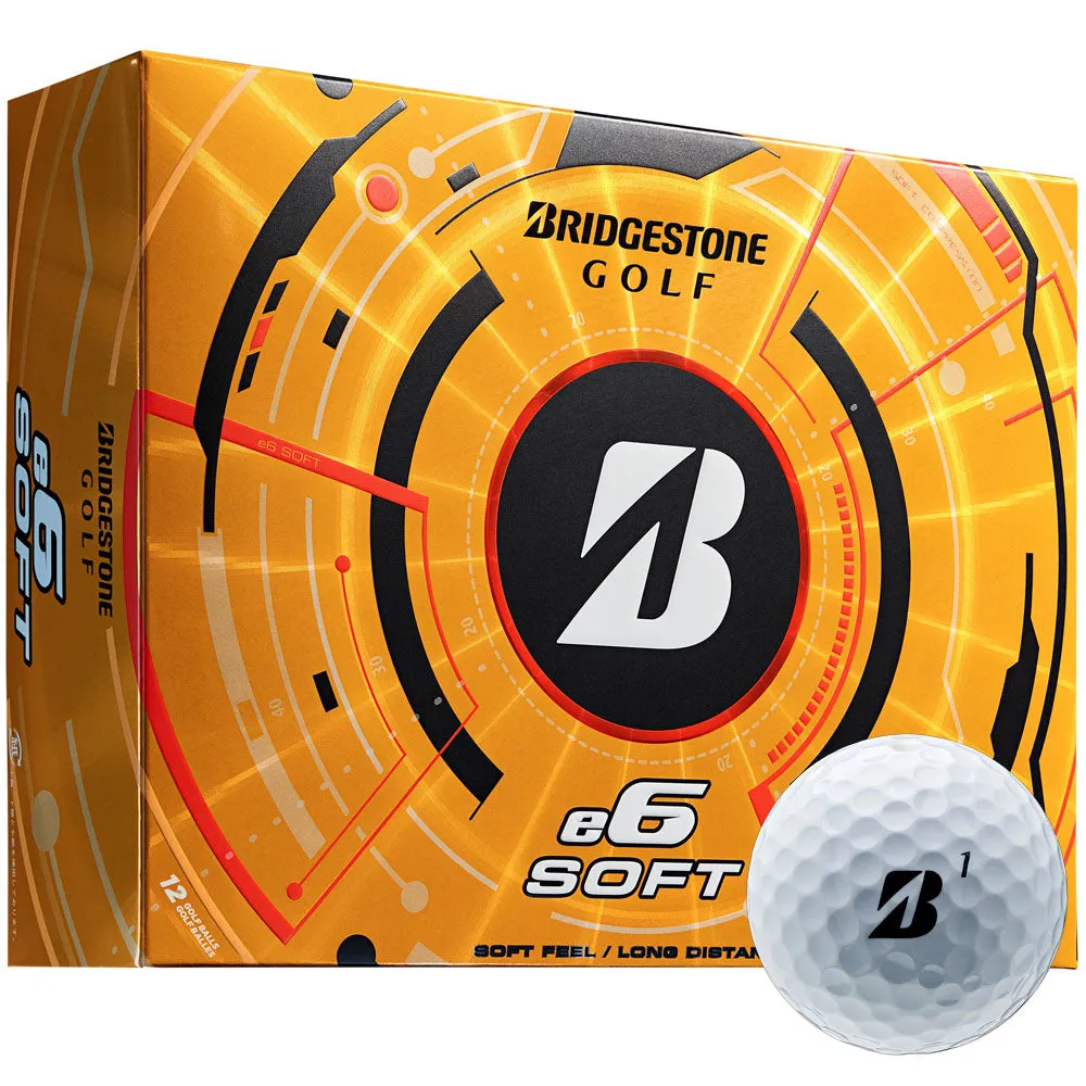 Bridgestone e6 Golf Balls - White - 12 Pack