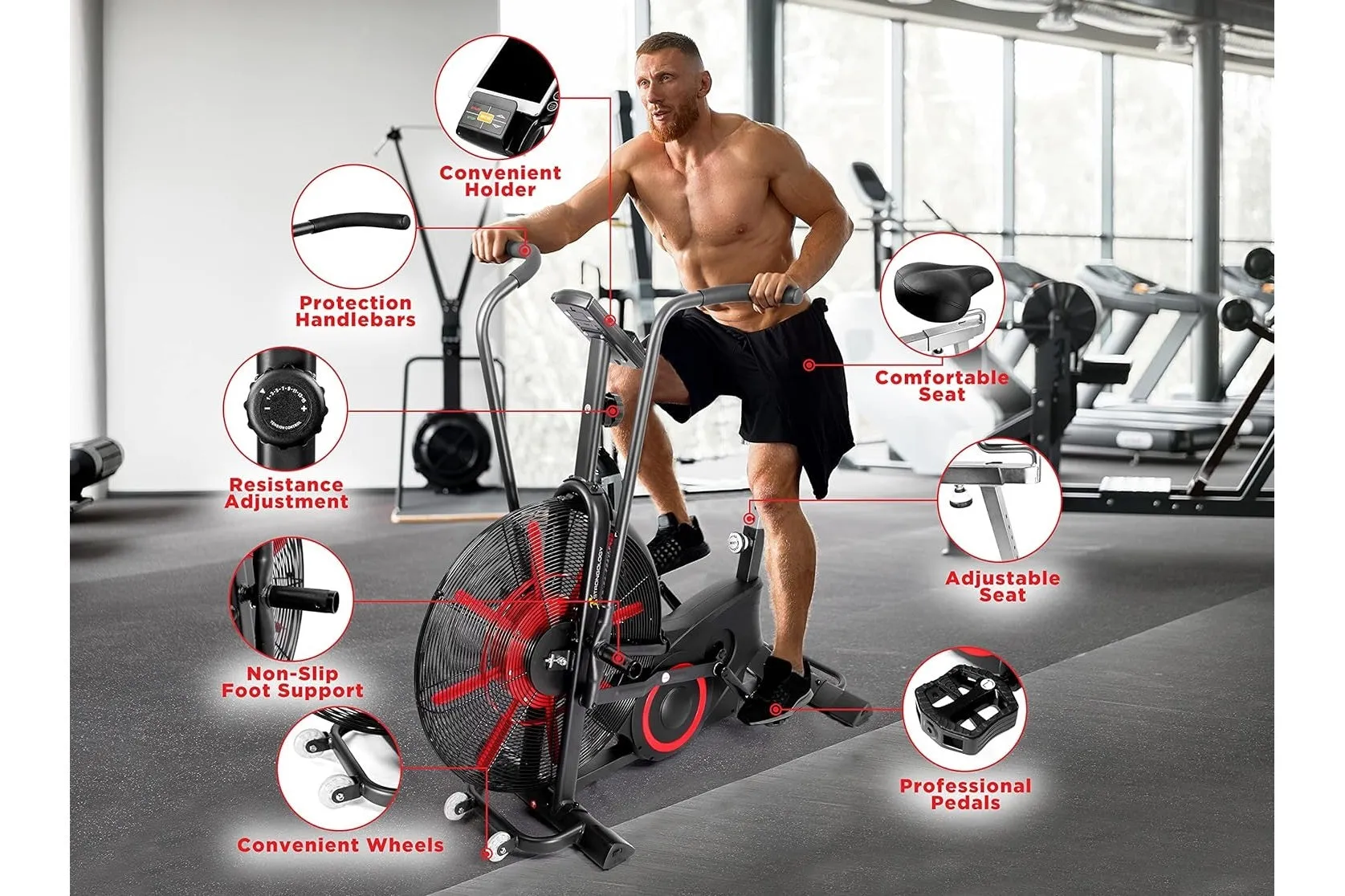California Fitness AB5 Air Exercise Bike (🏃MEMORIAL SALE)