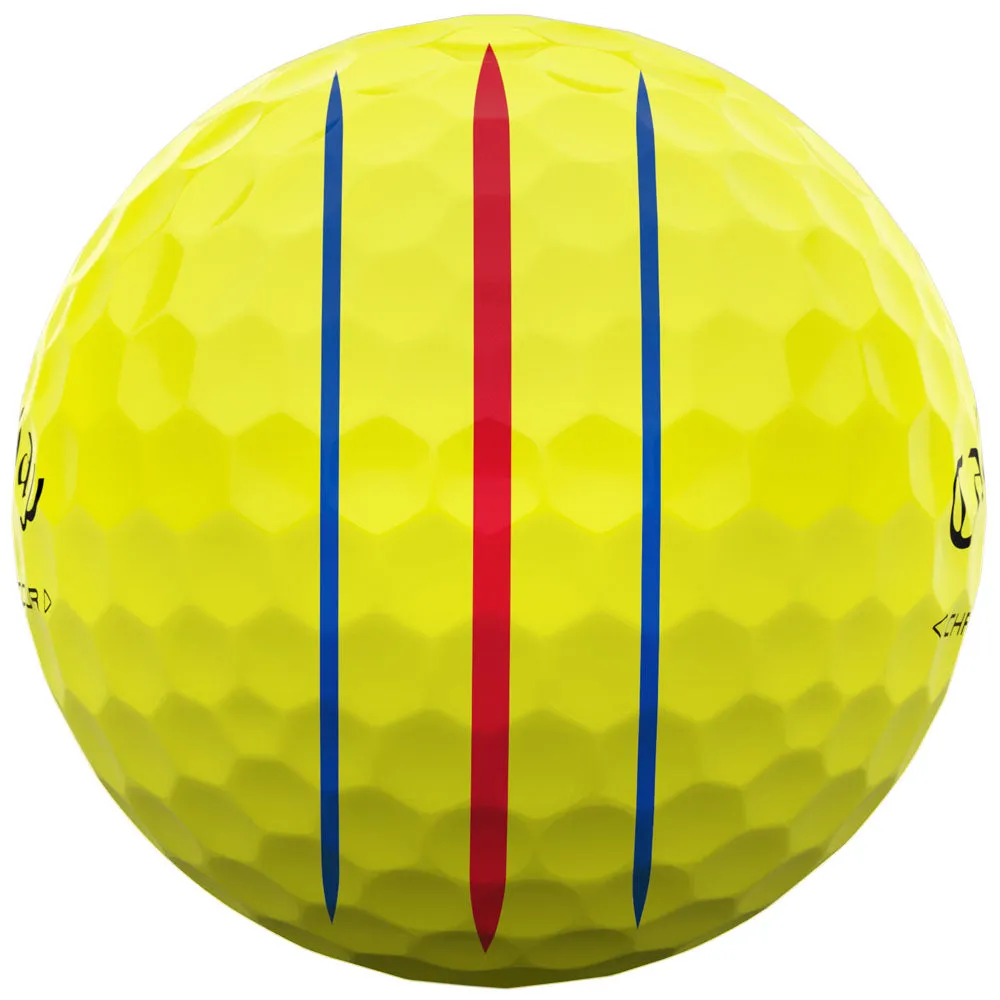Callaway Chrome Tour Triple Track Golf Balls - Yellow - 12 Pack