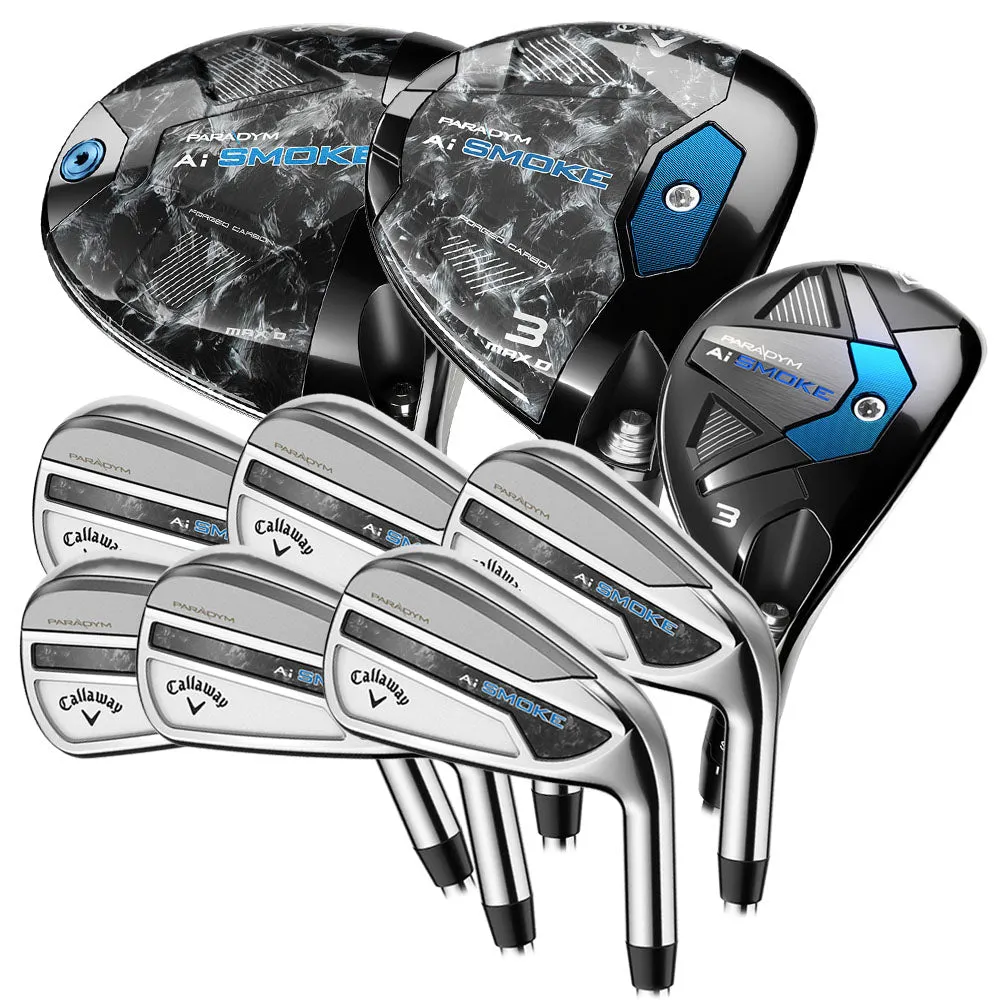 Callaway Paradym Ai Smoke Max Draw 9-Piece Package Set - Graphite