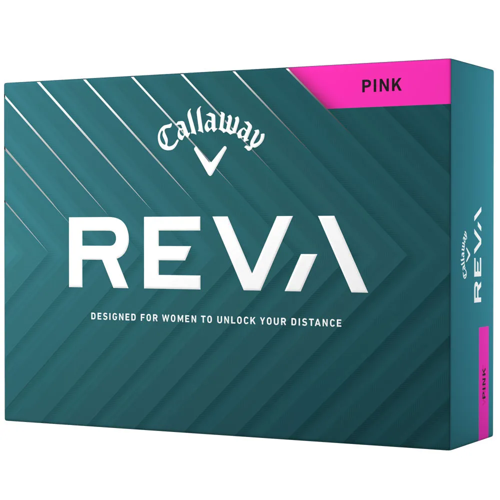 Callaway Reva Ladies Golf Balls - Pink - 12 Pack