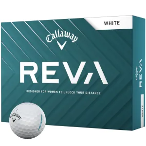 Callaway Reva Ladies Golf Balls - White - 12 Pack