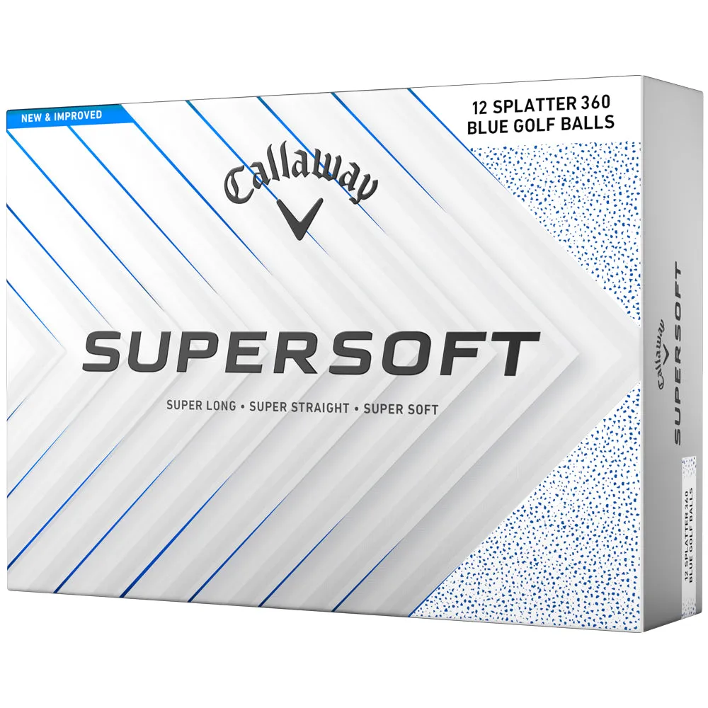 Callaway Supersoft Golf Balls - Blue Splatter - 12 Pack