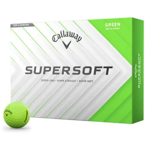Callaway Supersoft Golf Balls - Matte Green - 12 Pack