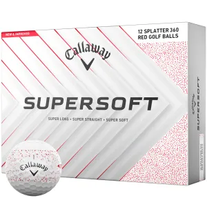Callaway Supersoft Golf Balls - Red Splatter - 12 Pack