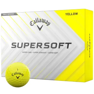 Callaway Supersoft Golf Balls - Yellow - 12 Pack