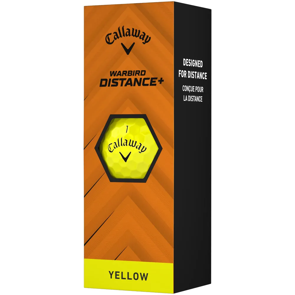 Callaway Warbird Distance  Golf Balls - Yellow - 12 Pack