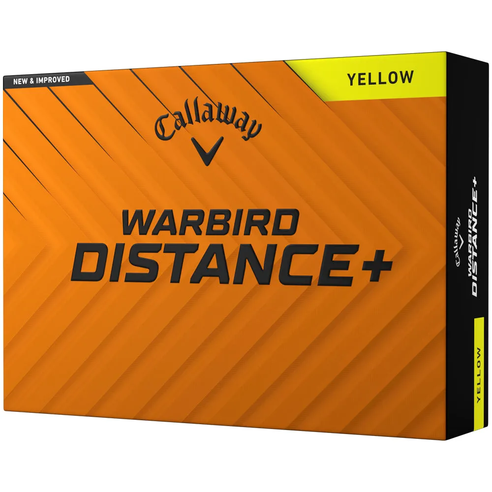 Callaway Warbird Distance  Golf Balls - Yellow - 12 Pack