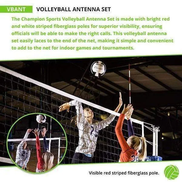 Champion Sports Volleyball Net Antenna Set VBANT