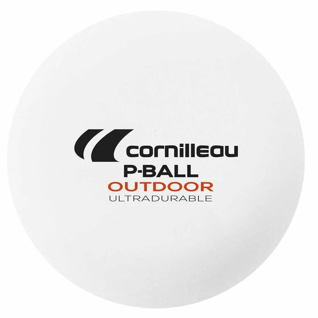 Cornilleau Ultradurable Plastic Outdoor Table Tennis Balls - Pack of 6