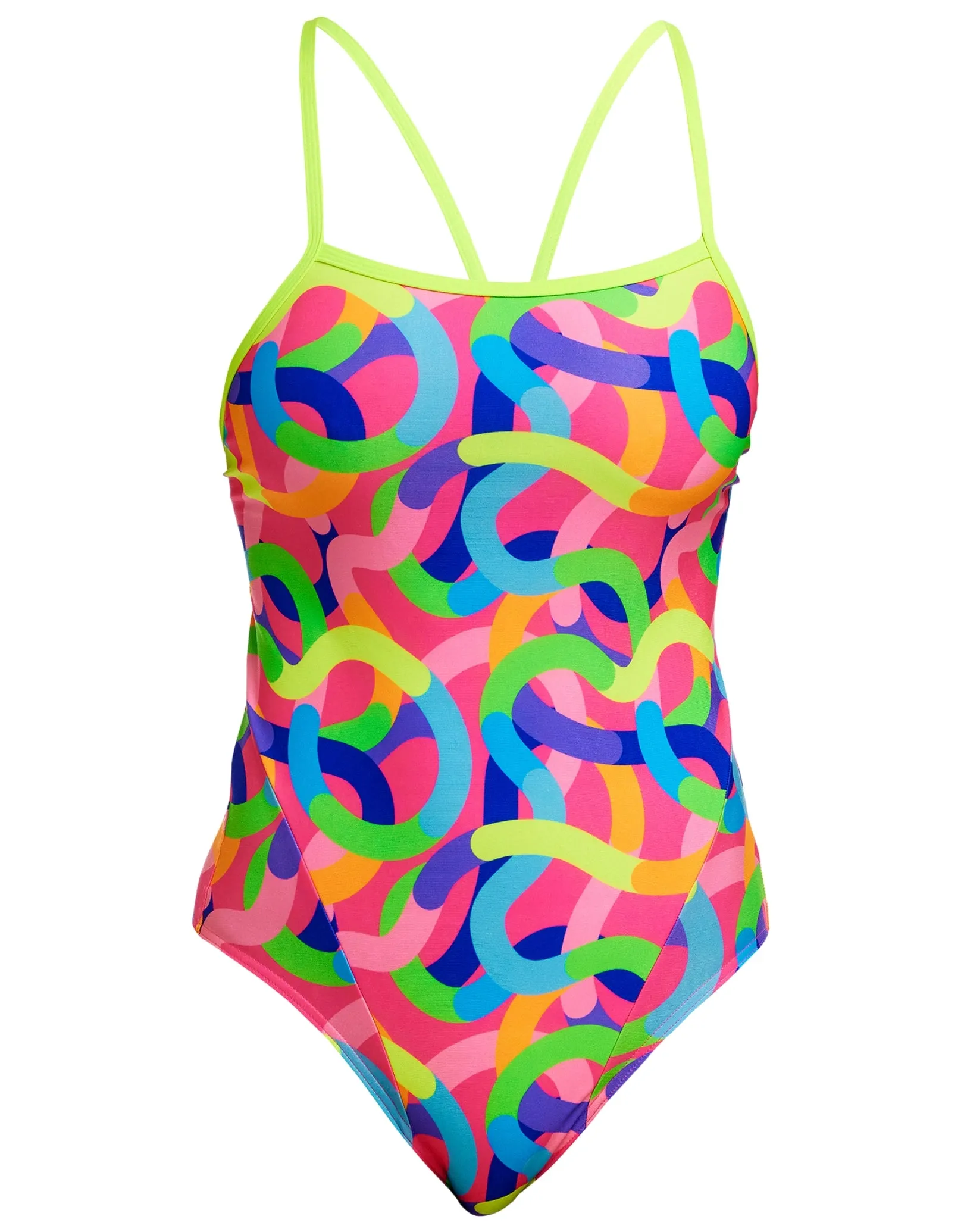 Curly Wurly Single Strap Swimsuit - Multi