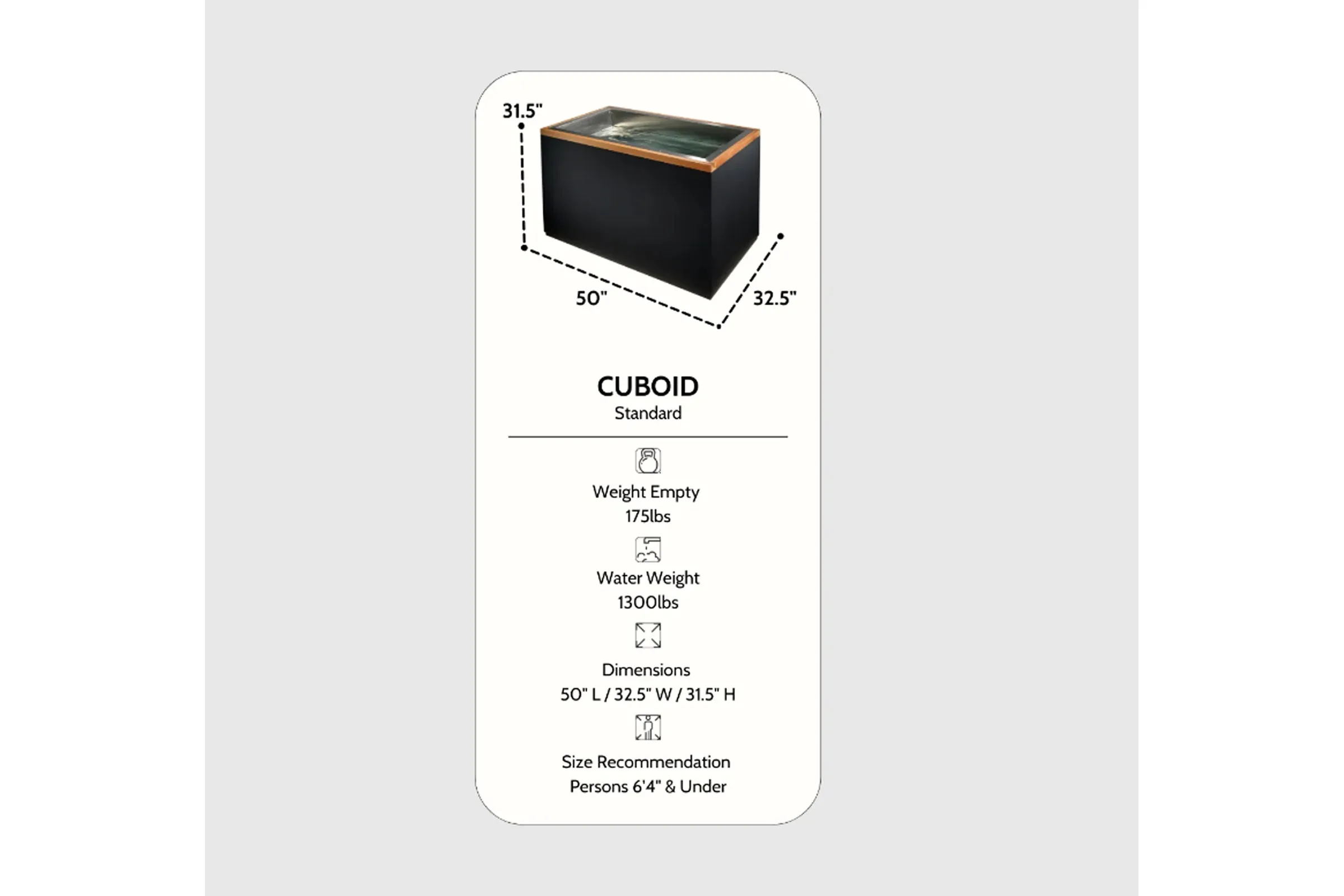 Dynamic Cold Therapy "CUBOID" Stainless Steel Cold Plunge