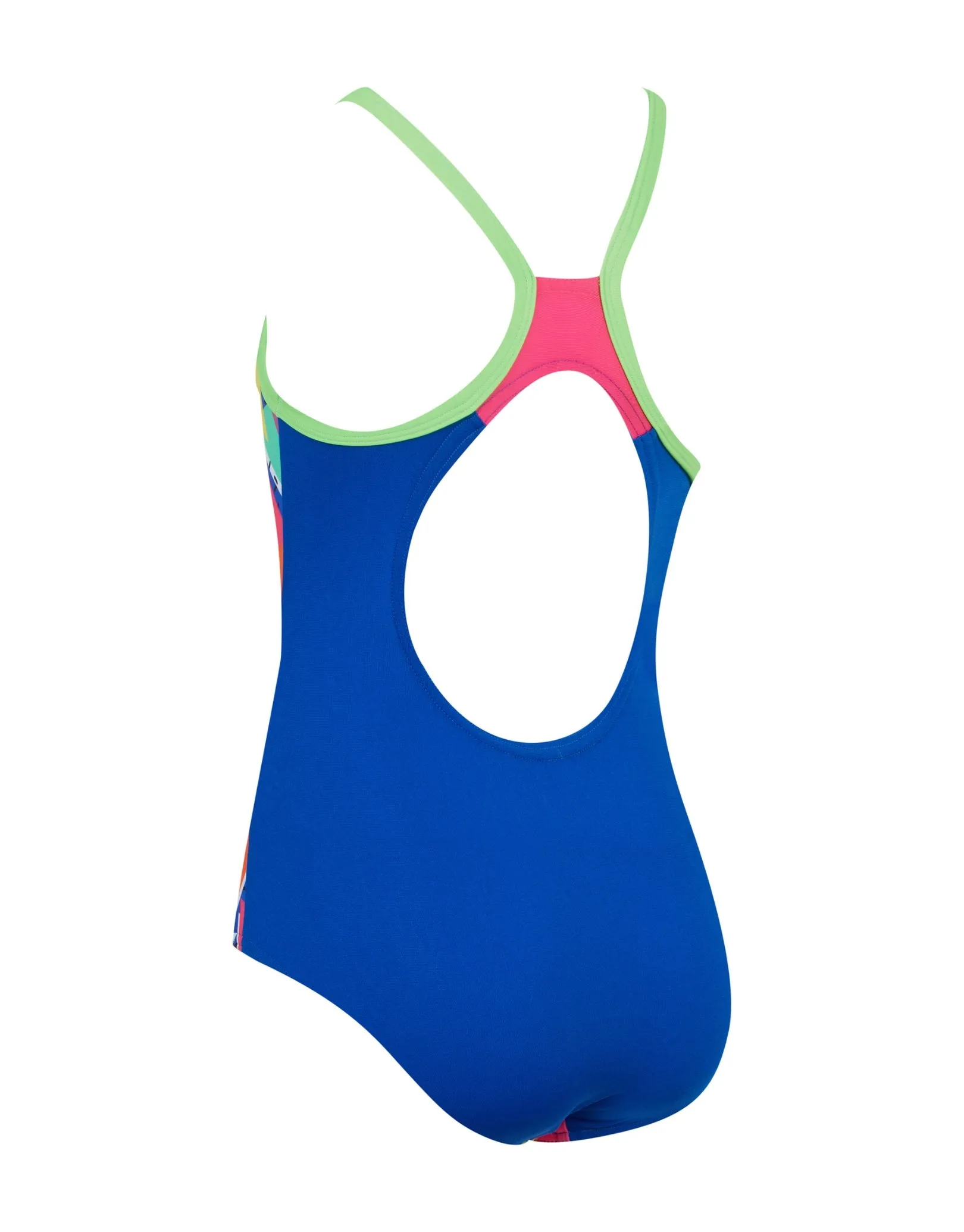 Girls Medley Rainbow Strikeback Swimsuit - Blue/Multi