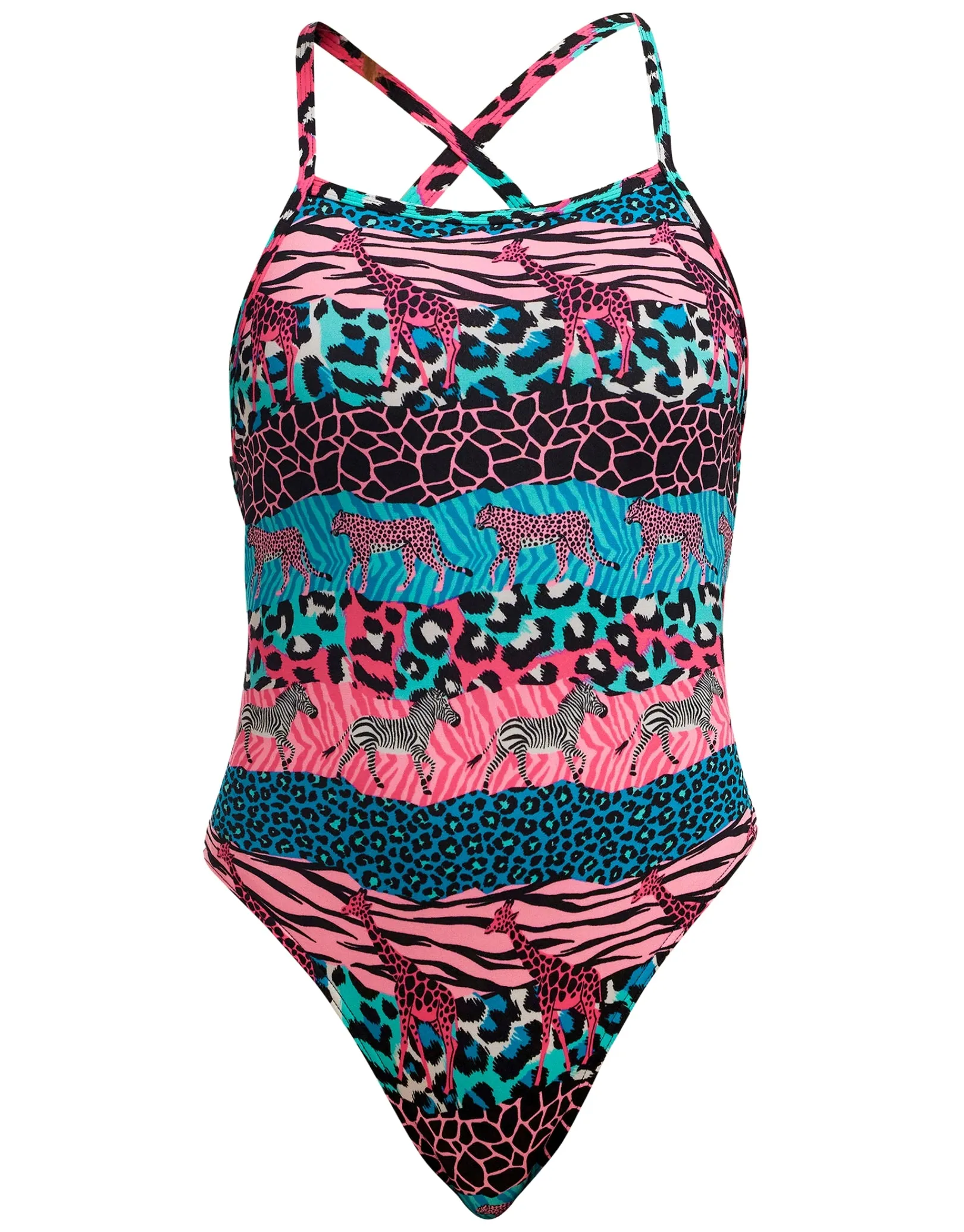 Girls Wild Things Strapped In Swimsuit - Multi