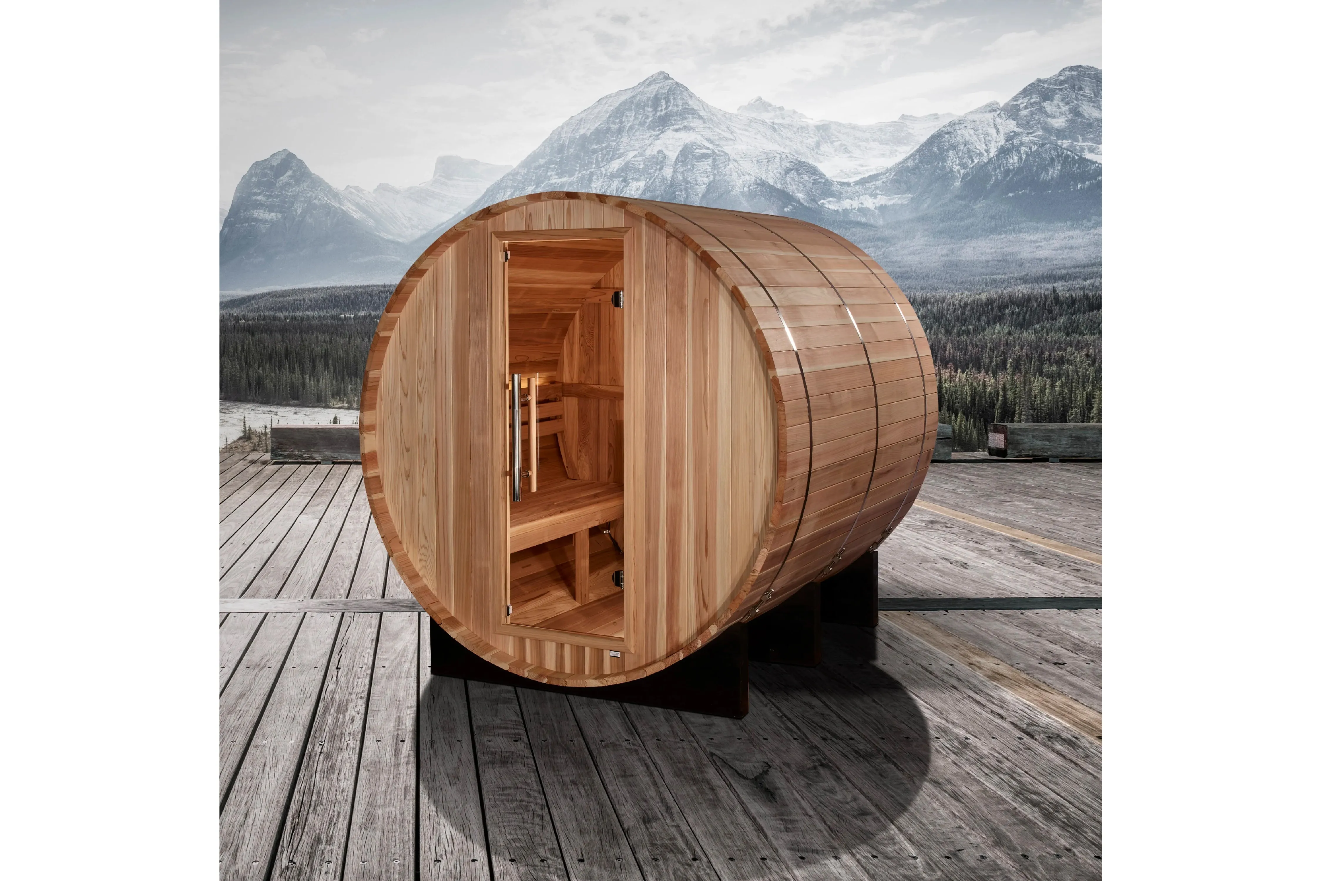 Golden Designs "Arosa" 4 Person Barrel Traditional Sauna