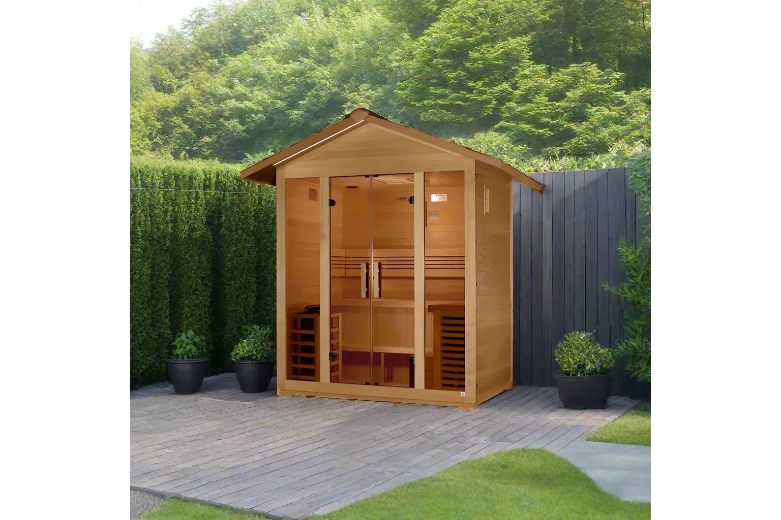 Golden Designs "Vorarlberg" 5-Person Traditional Outdoor Sauna