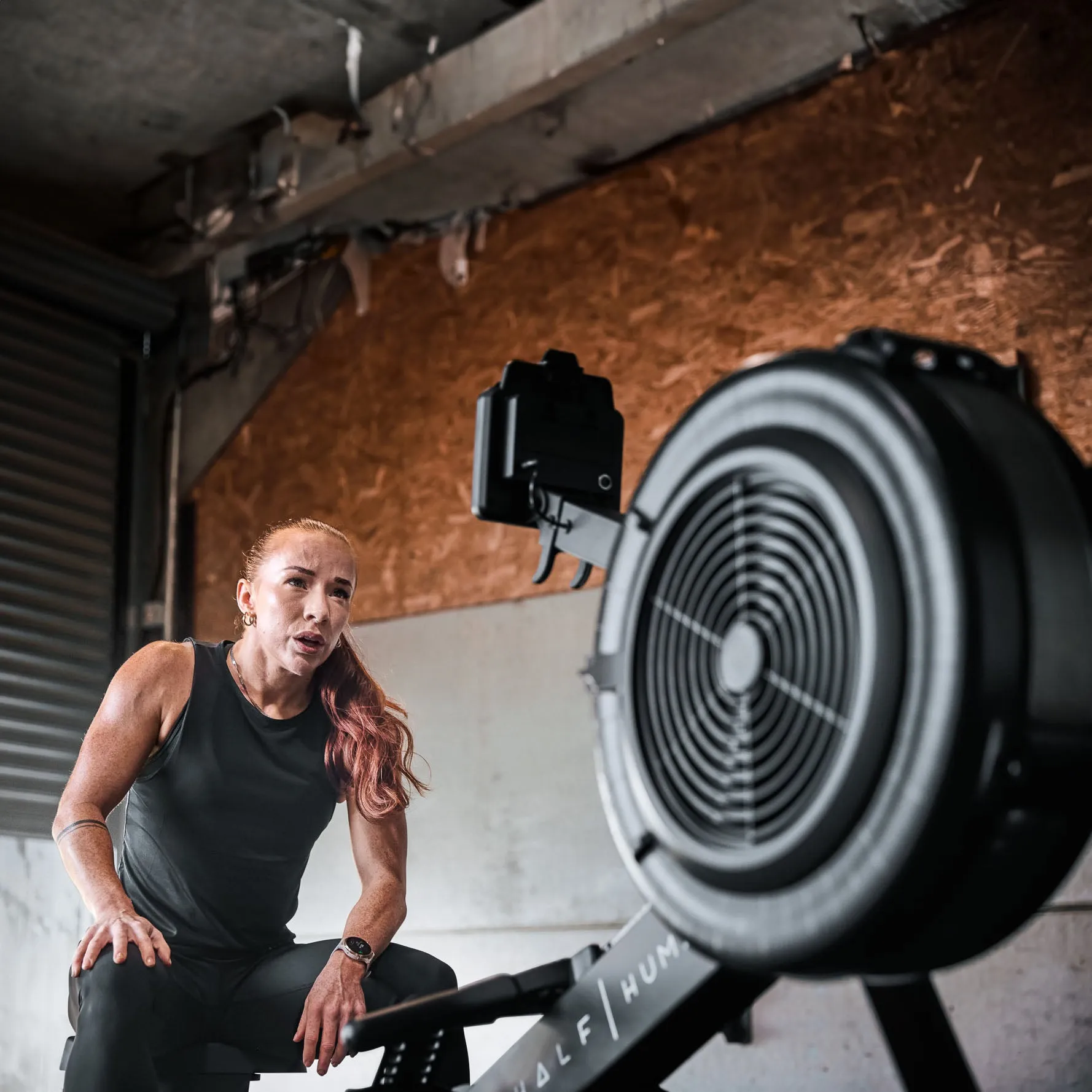 Half Human Air Rowing Machine