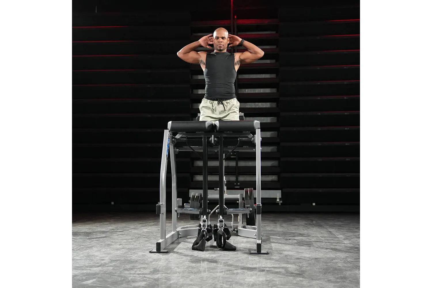 Hammer Strength Glute-Ham Reverse Hyper Combo Bench Machine