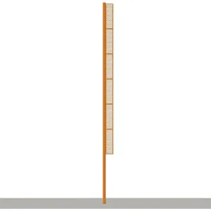 Jaypro Softball Foul Poles - 40' (Professional) (Surface Mount) SBFP-40SM