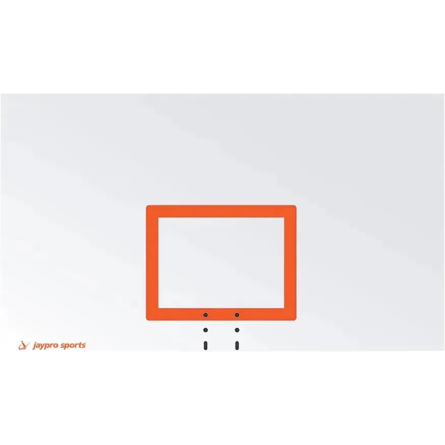 Jaypro Titan Basketball System (6"x 6" Pole with 6' Offset) 72" Steel Backboard (Surface Mount)
