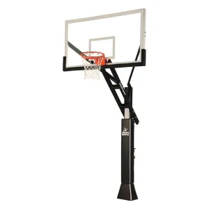 Jaypro Titan Basketball System Adjustable Series 5 in.x 5 in. Pole with 3 ft. Offset 60 in. Backboard CV553B
