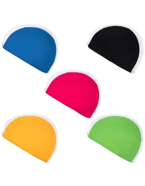 Junior Fabric Swim Cap - Multi