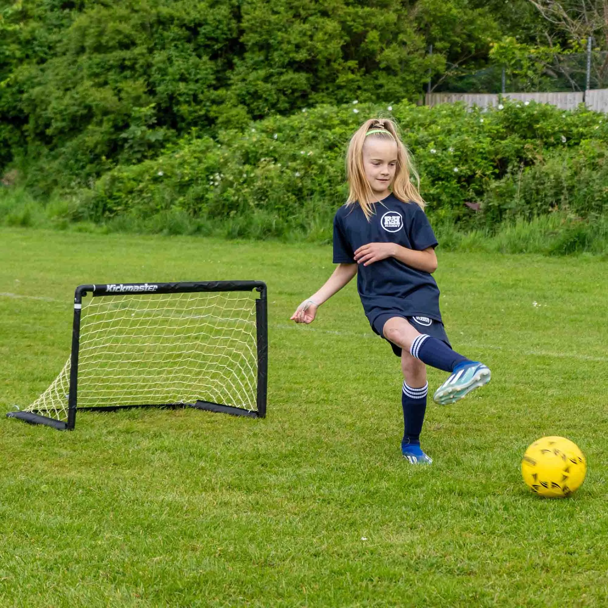 Kickmaster One on One Folding Football Goal Set