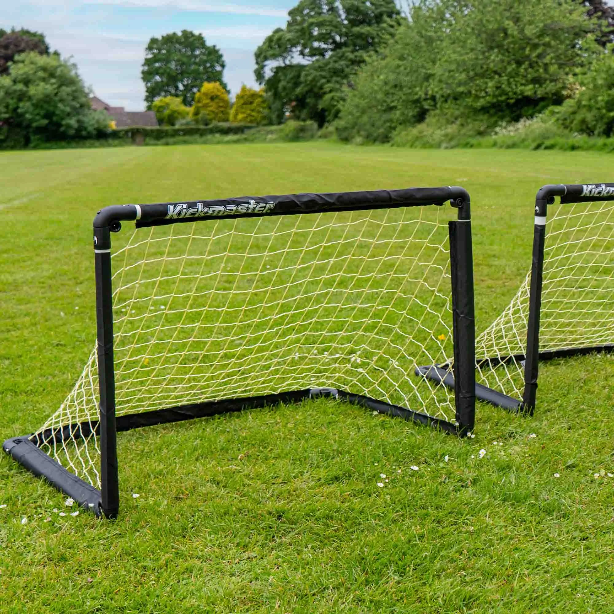Kickmaster One on One Folding Football Goal Set