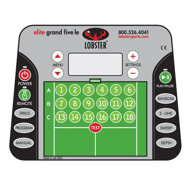 Lobster Elite Grand 5 Limited Edition Ball Machine with Remote Control