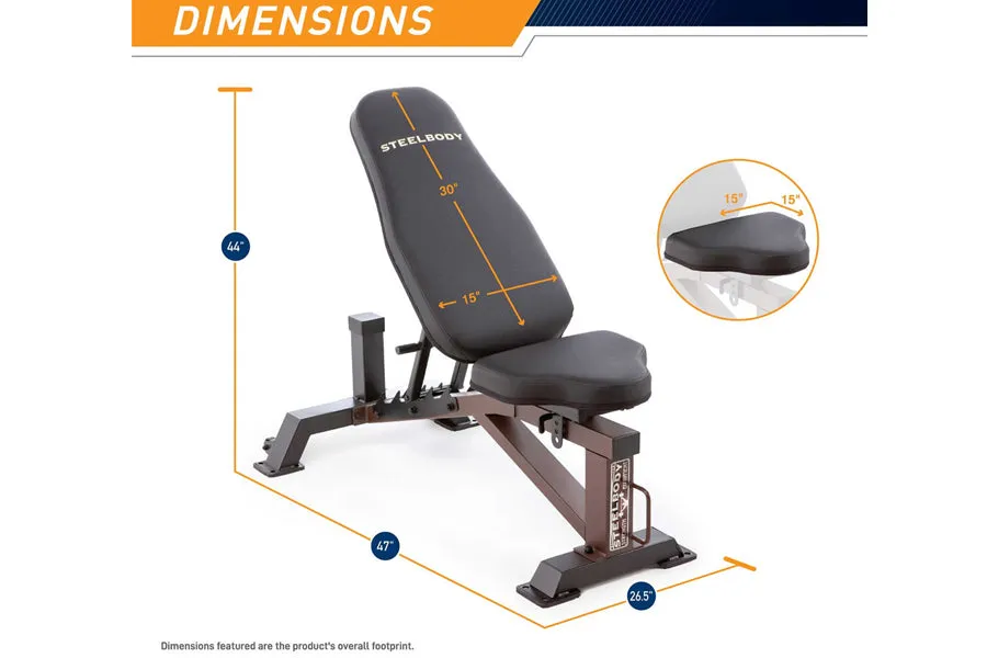 Marcy Utility Bench - SteelBody (STB-10105) (🏃IN-STORE SPECIAL)