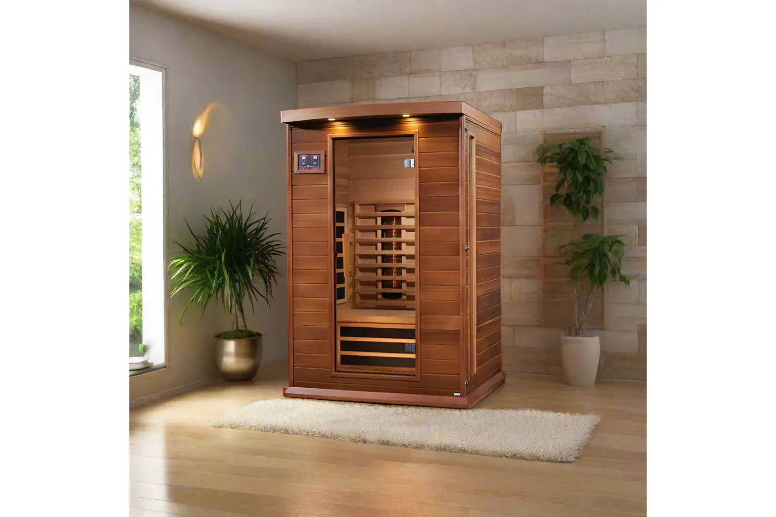 Maxxus 2-Person Full Spectrum FAR Infrared Sauna (Canadian Red Cedar)