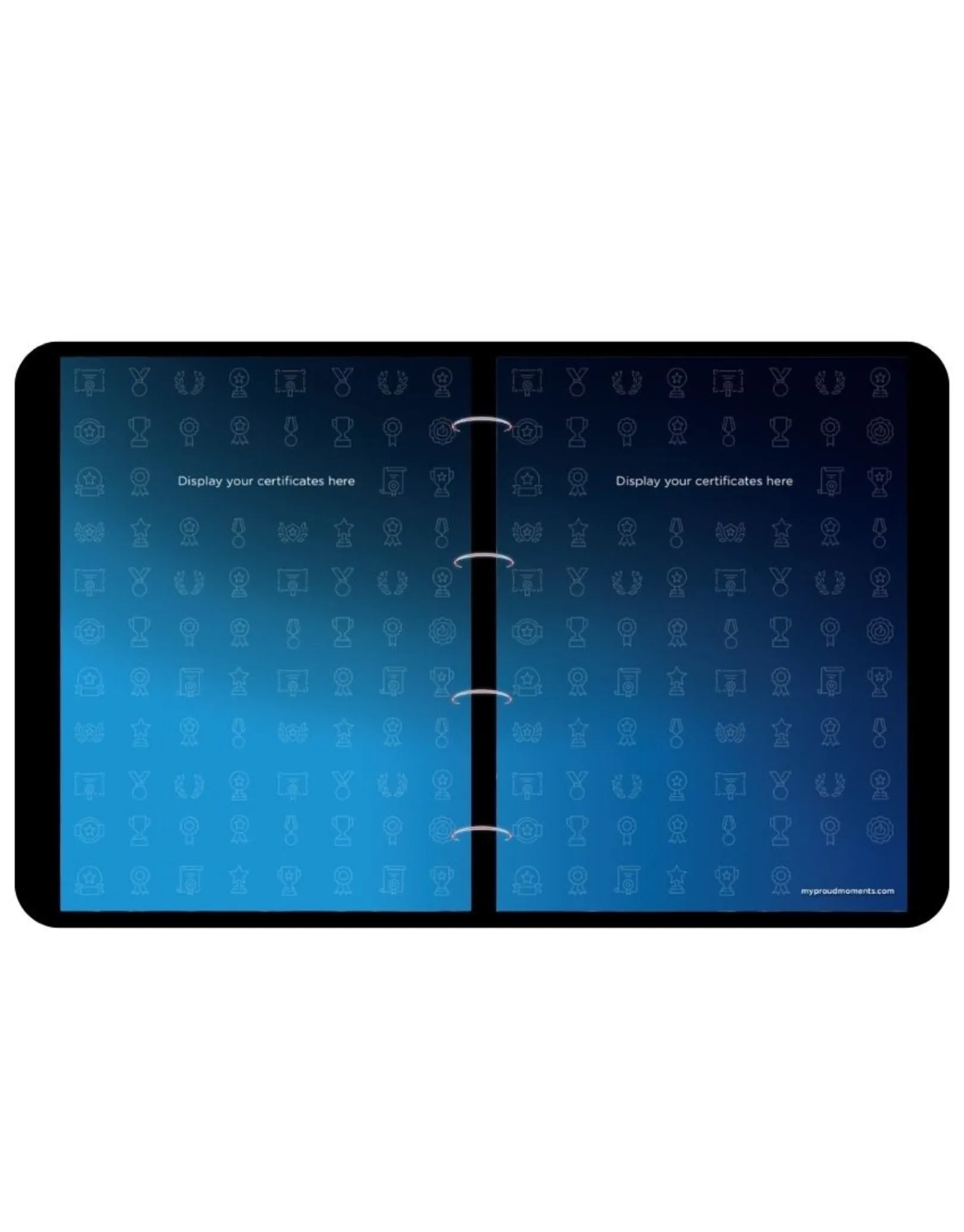 Medal, Badge & Certificate Case - Blue