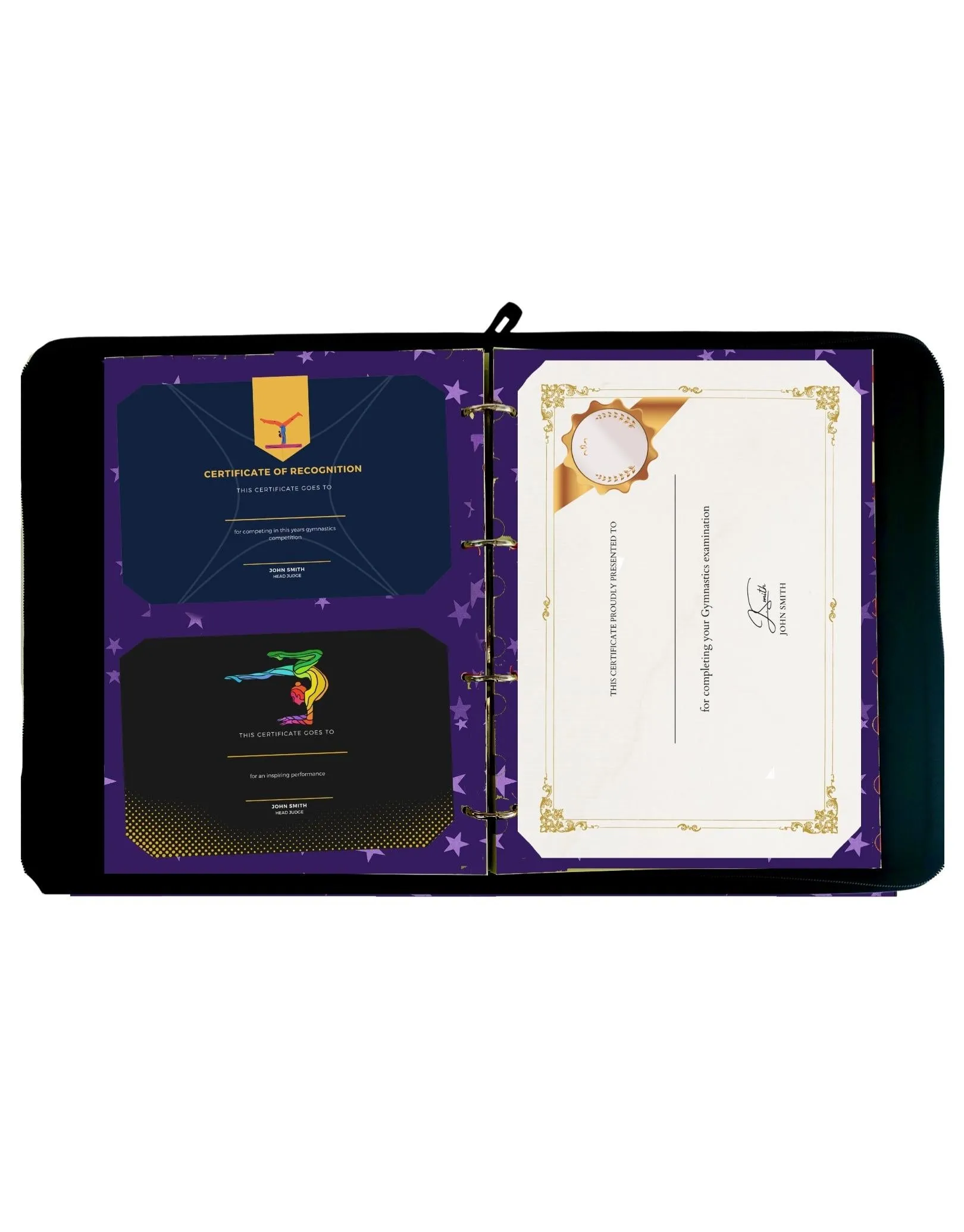 Medal, Badge & Certificate Case - Gymnastics