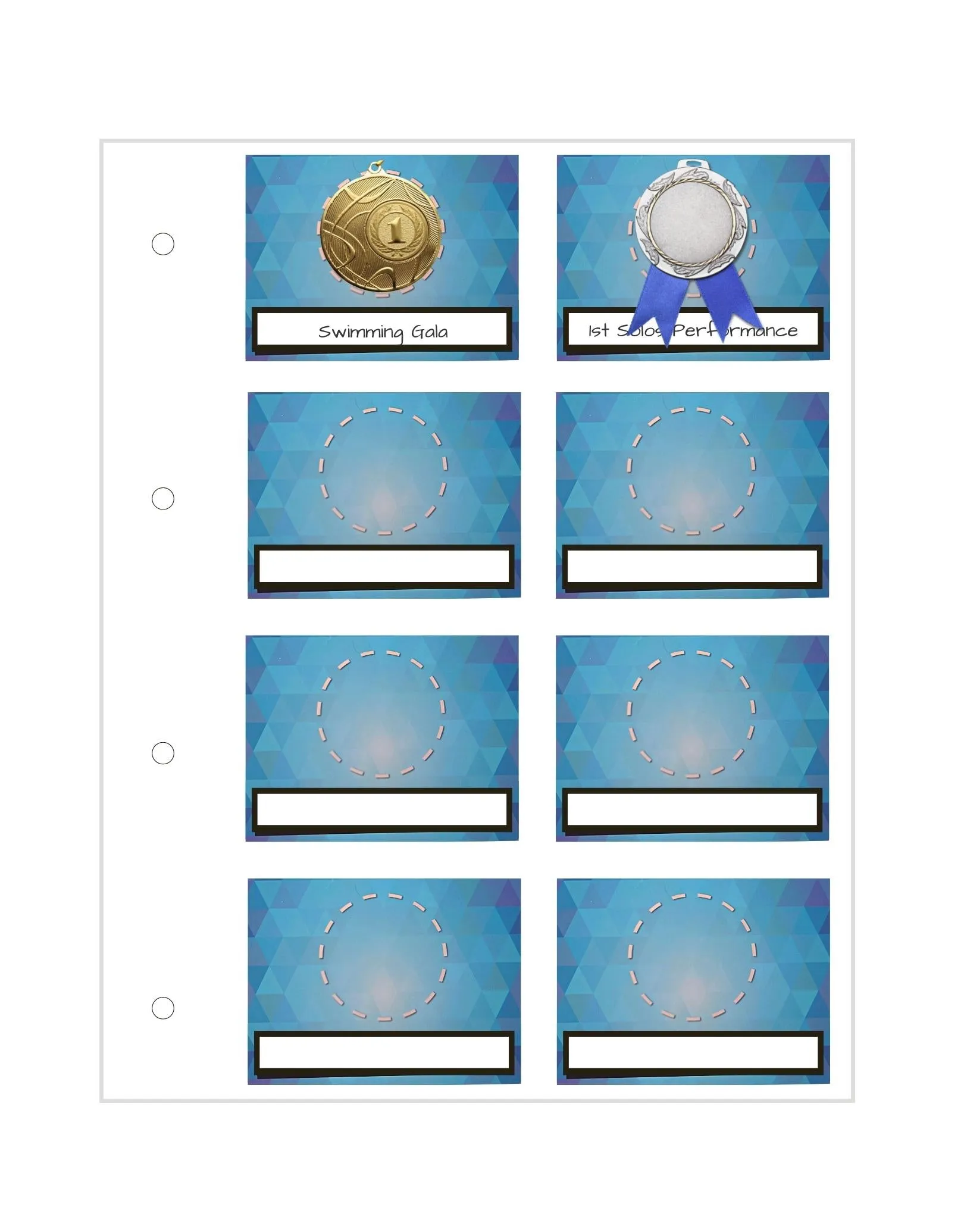 Medal, Badge & Certificate Case - Karate
