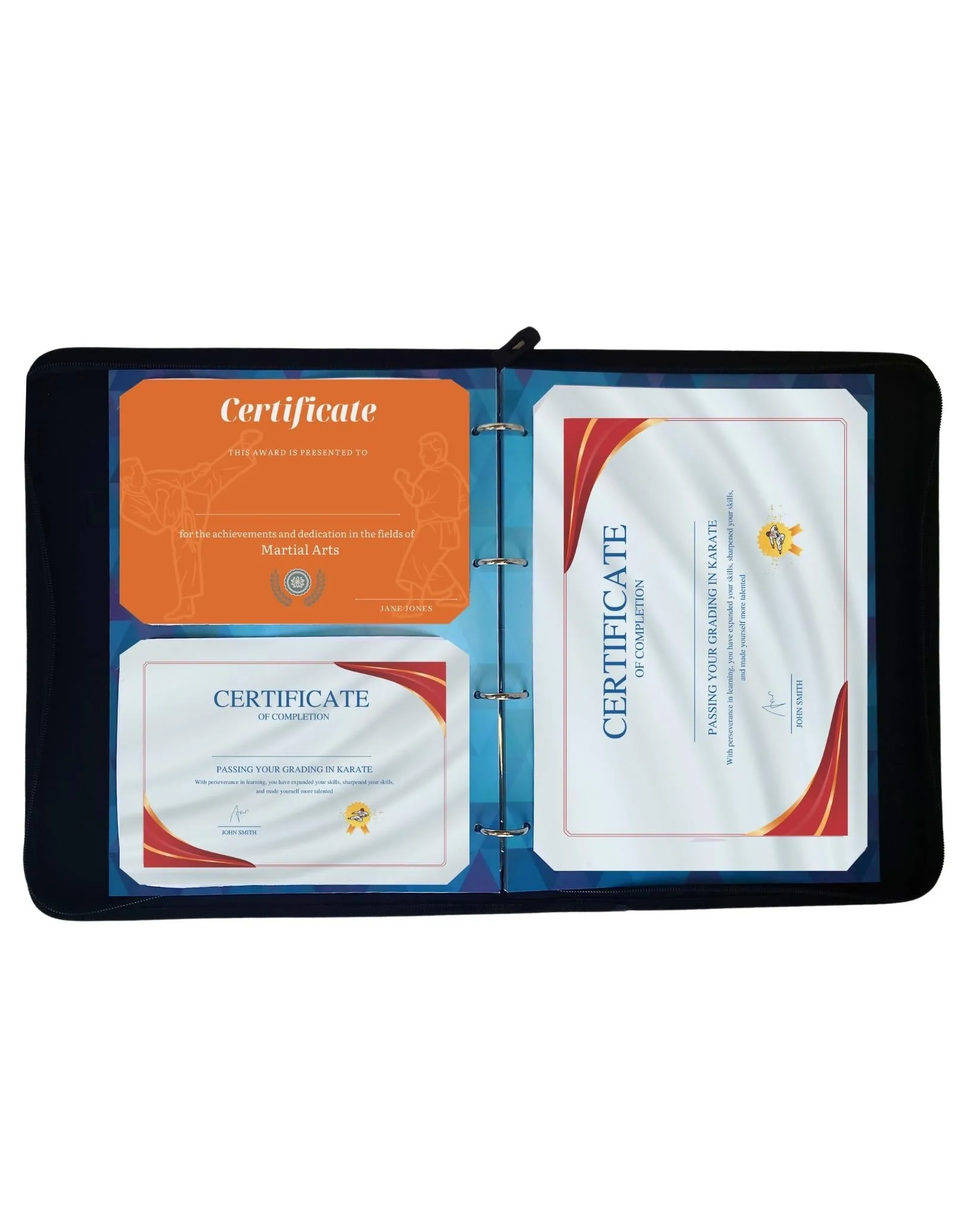 Medal, Badge & Certificate Case - Karate