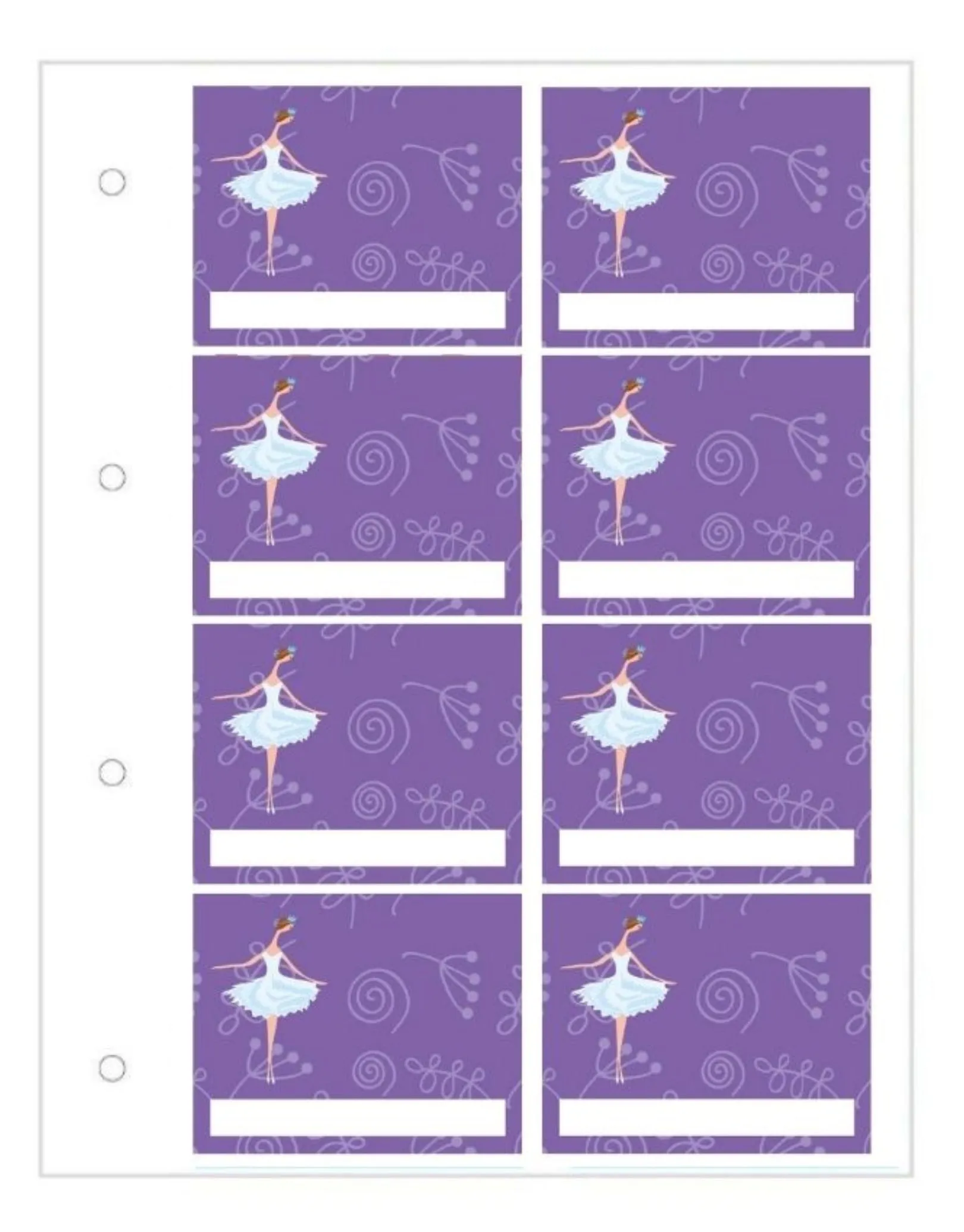 Medal, Badge & Certificate Case - Purple/Dance