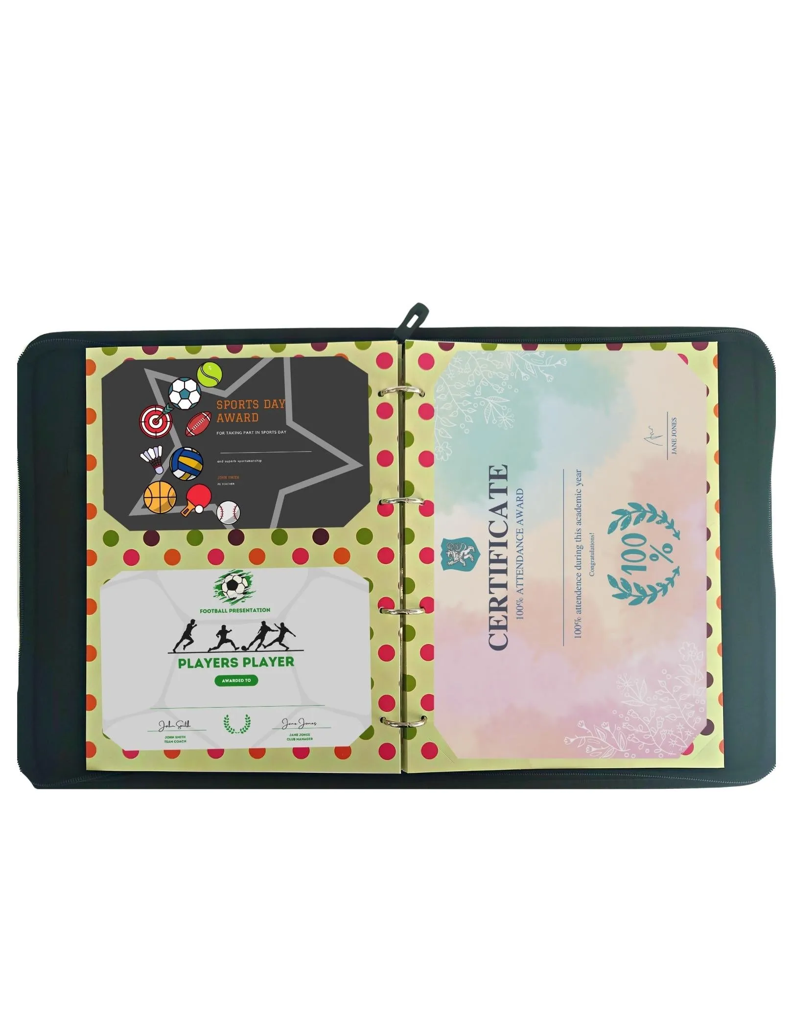 Medal, Badge & Certificate Case - Spotty