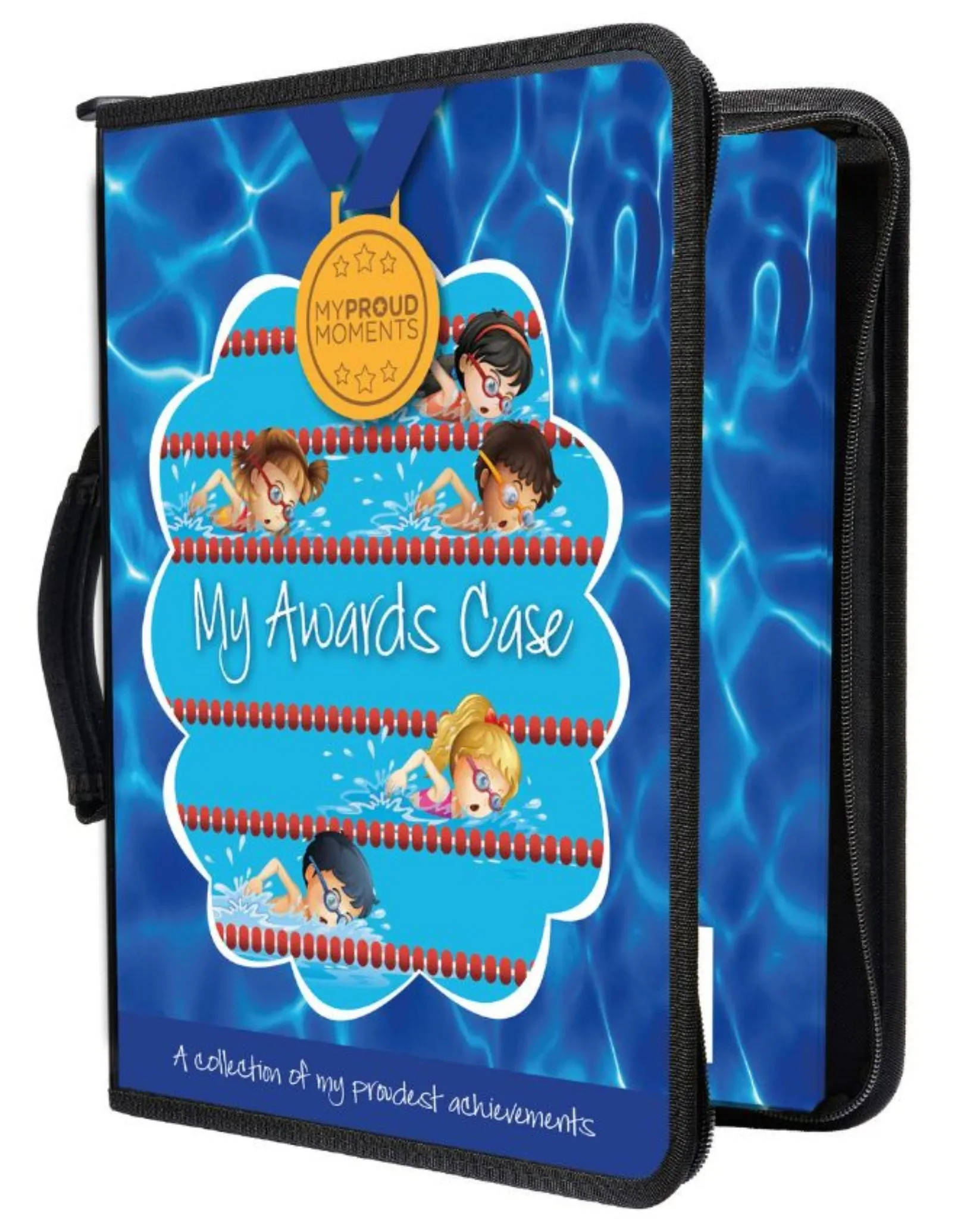 Medal, Badge & Certificate Case - Swimmers