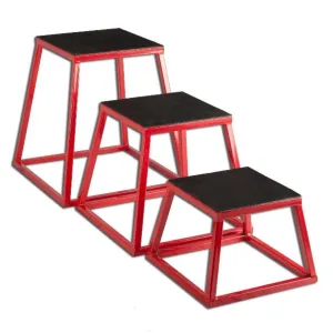 Morgan Steel Plyometric Box Set Of 3  (12" 18" 24")