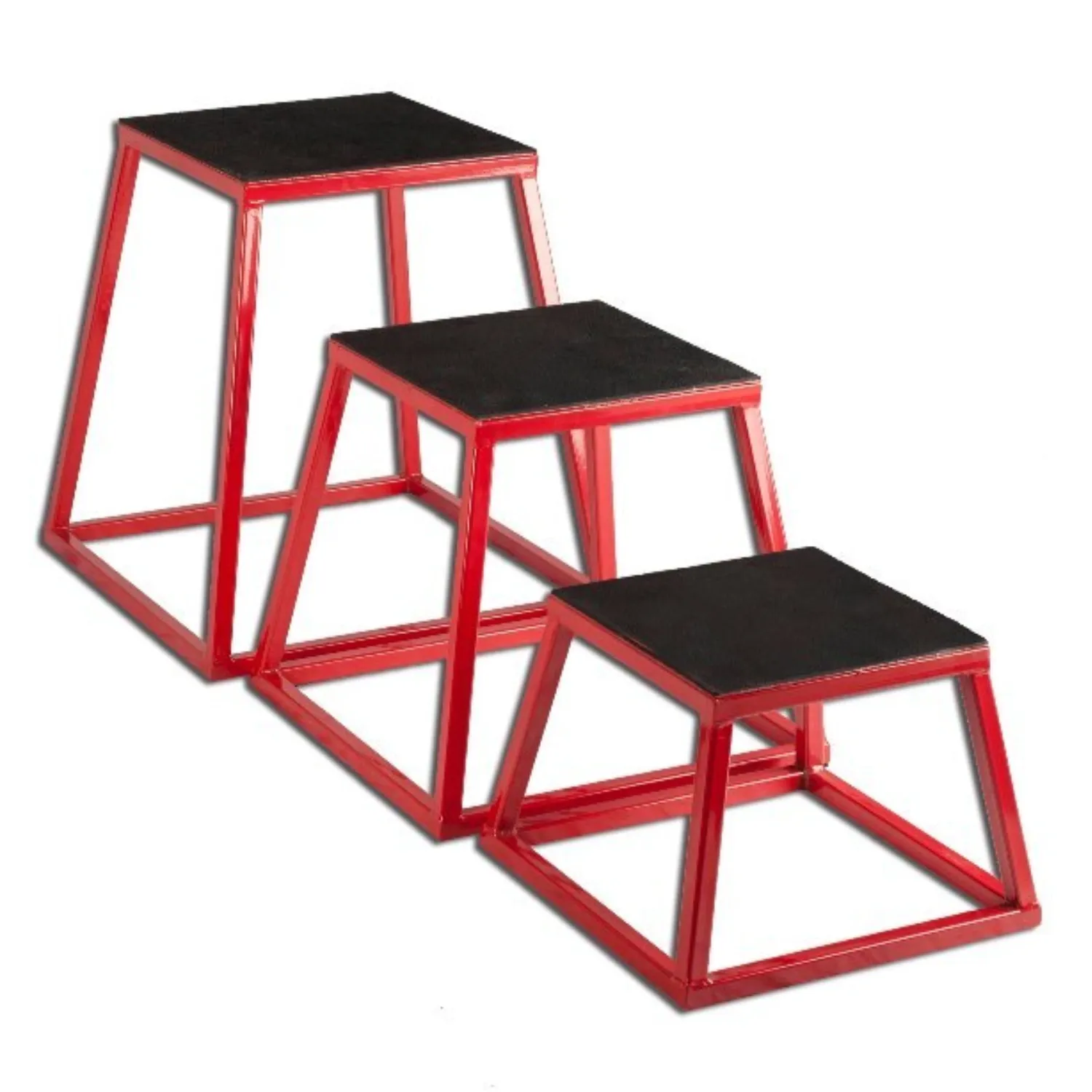 Morgan Steel Plyometric Box Set Of 3  (12" 18" 24")