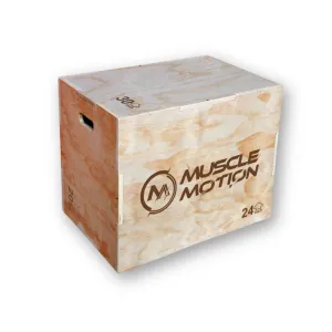 Muscle Motion 3 in 1 Wooden Plyometric Box
