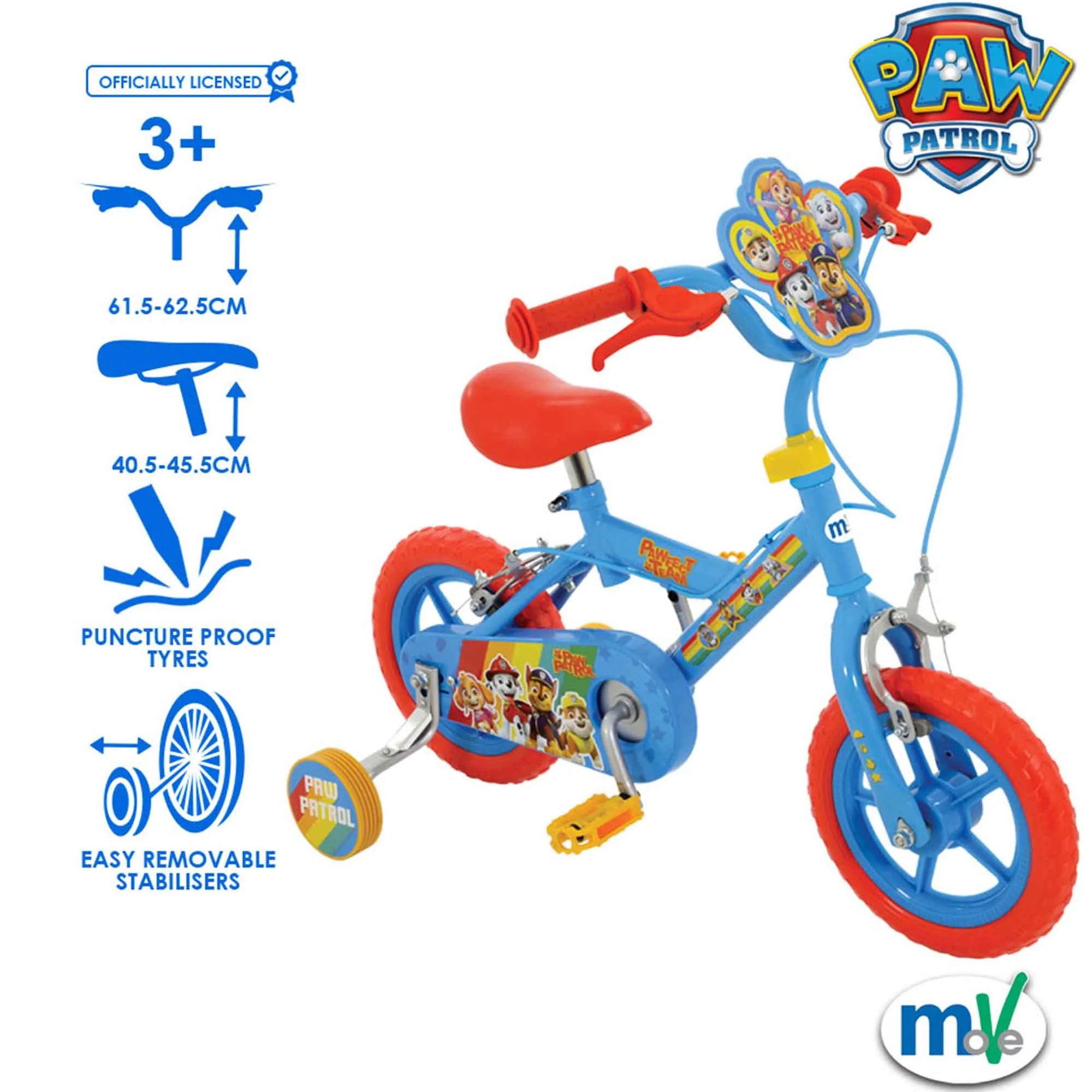 Paw Patrol My First 12" Kids Beginner Bike