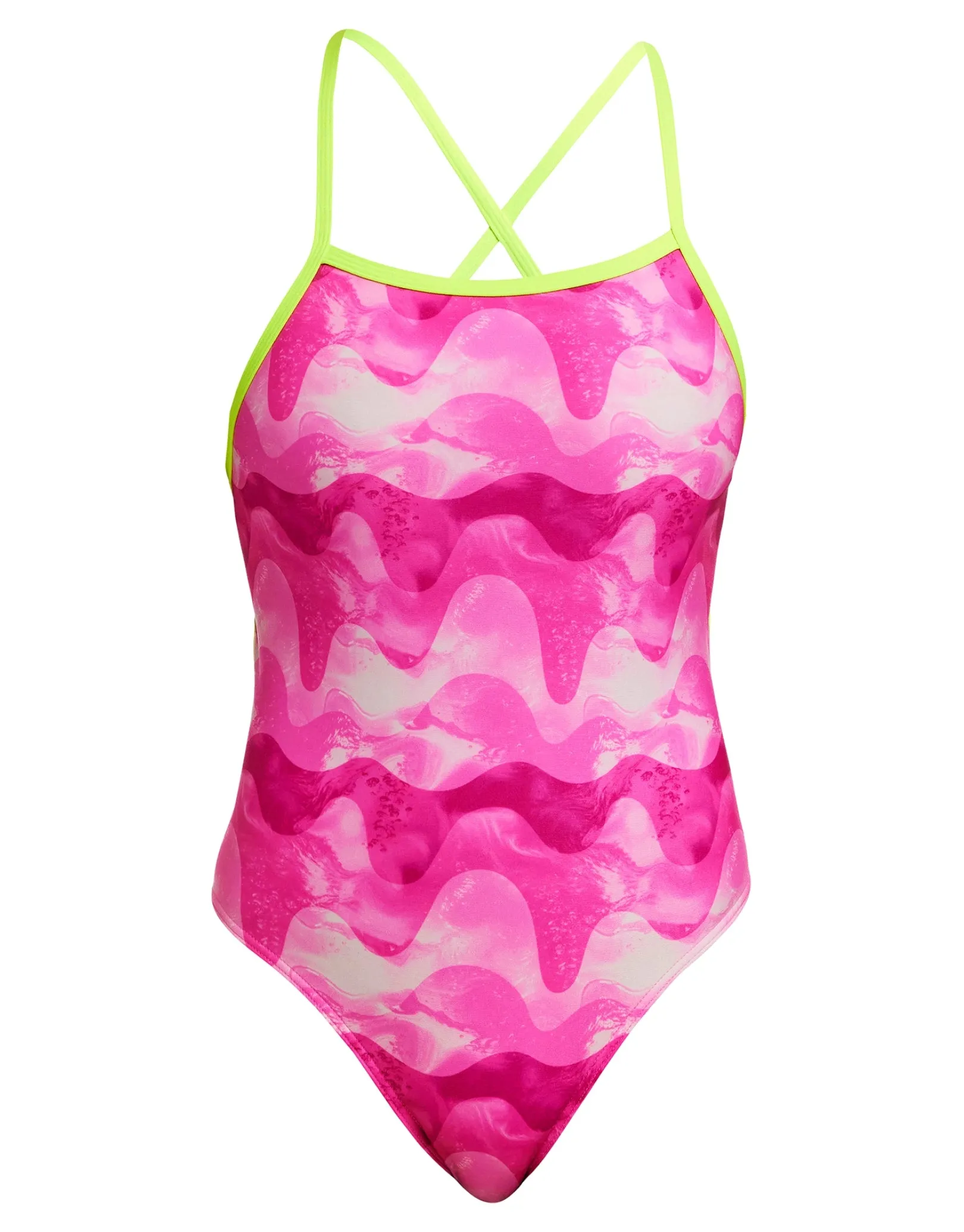 Pink Caps Tie Me Tight Swimsuit - Pink